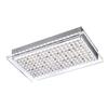 PAUL NEUHAUS LED stropní svítidlo, ocel, hranaté, chrom, akryl 3000K PN 6130-55
