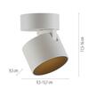 PAUL NEUHAUS LED stropní svítidlo PURE Cup bílá 2700K