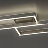 PAUL NEUHAUS LED stropní svítidlo stříbrná barva, hranaté, stmívatelné, CCT, paměťová funkce 2700-5000K