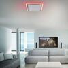 PAUL NEUHAUS LED stropní svítidlo, barva hliník, dálkový ovladač, RGB, CCT, paměť 2700-5000K