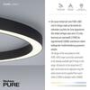 PAUL NEUHAUS LED stropní svítidlo PURE-LINES antracit 70x70 CCT dálkový ovladač 2700-5000K PN 6306-13