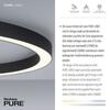 PAUL NEUHAUS LED stropní svítidlo PURE-LINES antracit 70x70 CCT dálkový ovladač 2700-5000K PN 6306-13