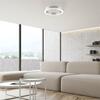 PAUL NEUHAUS LED stropní svítidlo PURE Lines kulaté, metalická šedá (hliník) 2200-5000K