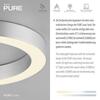 PAUL NEUHAUS LED stropní svítidlo PURE Lines kulaté, metalická šedá (hliník) 2200-5000K