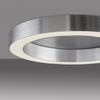 PAUL NEUHAUS LED stropní svítidlo PURE Lines kulaté, metalická šedá (hliník) 2200-5000K