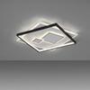 PAUL NEUHAUS LED stropní svítidlo hranaté černá/bílá, přepínatelné teple bílé světlo 3000K PN 6390-16