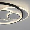 PAUL NEUHAUS LED stropní svítidlo kruhové černá/bílá, přepínatelné teple bílé světlo 3000K PN 6392-16