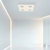 PAUL NEUHAUS PURE-NEO LED stropní svítidlo hranaté v puristickém designu s nastavitelnou barvou světla a funkcí stmívání 2700-5000K