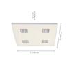 PAUL NEUHAUS PURE-NEO LED stropní svítidlo hranaté v puristickém designu s nastavitelnou barvou světla a funkcí stmívání 2700-5000K