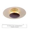 PAUL NEUHAUS LED stropní svítidlo, rezavá-zlatá, nepřímé, proti oslnění, stmívatelné, paměťová funkce SimplyDim 3000K