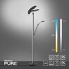 PAUL NEUHAUS PURE Mutil LED stojací lampa se čtecí lampou stmívatelné 2700-5000K antracit 678-13