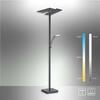PAUL NEUHAUS LED stojací lampa antracit, nastavitelná, stmívatelná, čtecí rameno, CCT paměť 2700-5000K