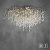 PAUL NEUHAUS Stropní křišťálové svítidlo ICICLE, ocel, 14xG9