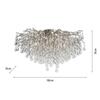 PAUL NEUHAUS Stropní křišťálové svítidlo ICICLE, ocel, 14xG9