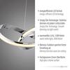 PAUL NEUHAUS LED závěsné svítidlo chrom stmívatelné paměťová funkce moderní SimplyDim 3000K PN 8291-17