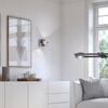 PAUL NEUHAUS LED nástěnné svítidlo Q-MIA v barvě oceli s nastavitelnou barvou světla Smart Home ZigBee RGB+3000-5000K