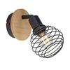 LEUCHTEN DIREKT is JUST LIGHT nástěnné a stropní svítidlo, dřevo, přírodní, E14, LED vyměnitelné, IP20