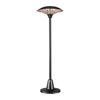 LEUCHTEN DIREKT is JUST LIGHT venkovní stojací topidlo s akcentním osvětlením svítidlo, černá, IP34, 1500 W, 3000 W