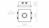 RENDL OFFICE TWIN zápustná bílá 230V/12V 2GX13+G53 55+50W R10150