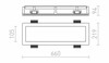RENDL TRAFFIC FRAMELESS podélná sádrová 230V G5 2x14W R10268