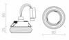 RENDL ZIK zápustná chrom 230V GU10 50W R10282