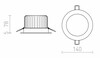 RENDL MAYDAY B 14 zápustná bílá 230V/500mA LED 15W 2700K R10321