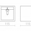 RENDL JACK SQ nástěnná sádrová 230V G9 40W R10445