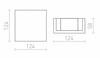 RENDL JACK LED nástěnná sádrová 230V/500mA LED 2x2W 3000K R10466