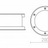 RENDL TERRA zápustná nerez 230V LED 20W 120° IP65 3000K R10532