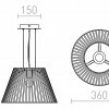 RENDL VESCO závěsná černá 230V E27 42W R10536
