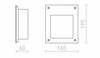 RENDL AKORD zápustná do stěny nerez 230V LED 3W IP65 3000K R10546