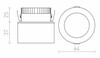 RENDL ERGO zápustná chrom 230V LED 5W 3000K R10561