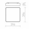 RENDL MENSA SQ 40 stropní bílá 230V LED 36W 3000K R10582