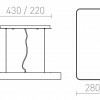 RENDL MENSA RC závěsná bílá 230V LED 36W 3000K R10584