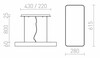 RENDL MENSA RC závěsná bílá 230V LED 36W 3000K R10584