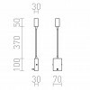 RENDL VERSA nástěnná matný nikl 230V LED 3W 40° 3000K R10602