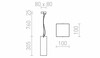 RENDL LUCIA 30X10 závěsná satinované sklo/chrom 230V E27 42W R10627