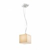 RENDL LUCIA 15x15 závěsná satinované sklo/chrom 230V G9 33W R10628