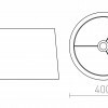 RENDL ASPRO 40/30 stínidlo Monaco holubí šeď/stříbrné PVC max. 23W R11589