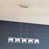 RENDL ESTRA V závěsná bílá čiré sklo 230V LED 5x5W 3000K R11678