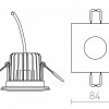 RENDL WATERBOY SQ matná bílá 230V LED 10W 40° IP65 3000K R11728