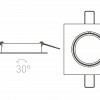 RENDL TOPIC SQ náklopná matná bílá 230V GU10 50W R11745