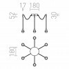 RENDL KOMBIX 6 závěsná sada CHZ+ČEK+CHO 230V E27 6x28W R11786