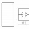 RENDL TEMPO 15/30 stínidlo Polycotton bílá/bílé PVC max. 28W R11822