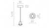 RENDL HEX závěsná sada BZ+BK+CHO+CHK1 230V E27 28W R11917