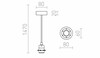 RENDL HEX závěsná sada CHZ+BK+CHO+BK1 230V E27 28W R11932