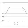 RENDL RENO SQ INDR nástěnná šedá 230V LED 3W IP65 3000K R11950