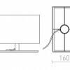 RENDL PLAZA S stolní bílá chrom 230V E27 42W R11973