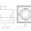 RENDL ELECTRA I černá 230V GU10 50W R12052