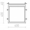 RENDL STRUCTURAL LED 40x40 zápustná bílá 230V LED 40W 3000K R12062